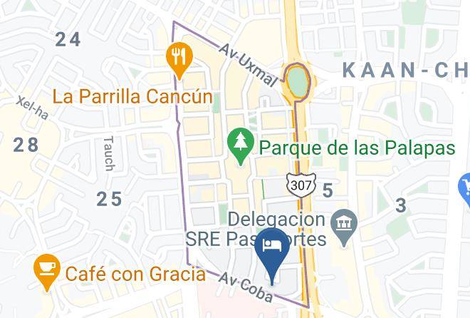 Benito Juarez - Hotel Soberanis Cancun Maps