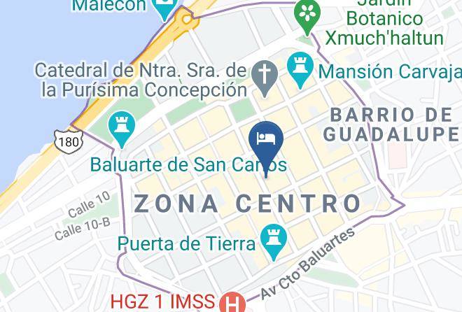 Campeche San Francisco De Campeche Centro - Hotel Socaire Maps
