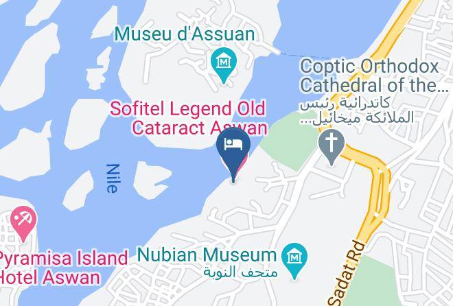 Aswan - Hotel Sofitel Legend Old Cataract Aswan Maps