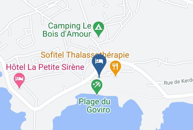 Hotel Sofitel Quiberon Thalassa Sea & Spa Map