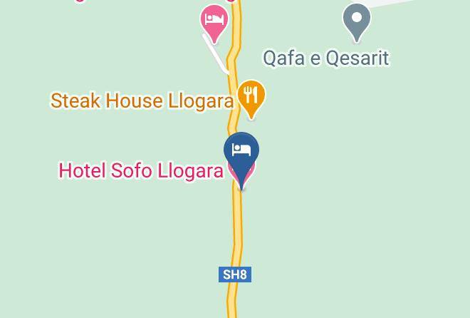 Hotel Sofo Llogara Map