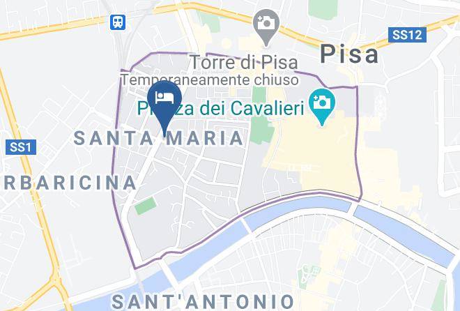 Pisa - Hotel Soggiorno Athena Maps