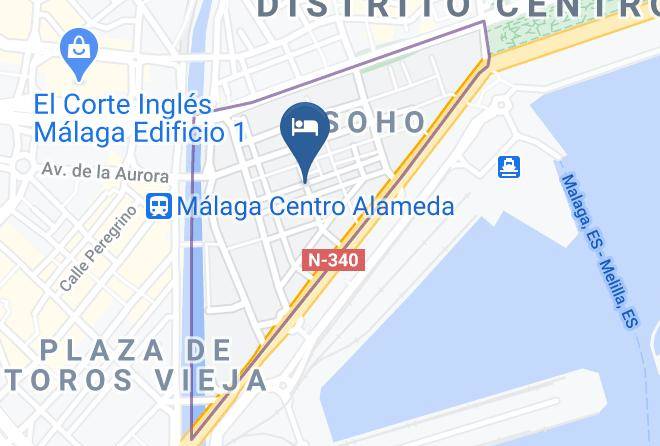 Malaga - Hotel Soho Boutique Bahia Malaga Maps