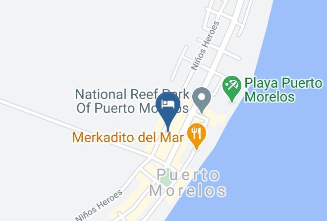 Puerto Morelos - Hotel Soho Boutique Puerto Morelos Maps
