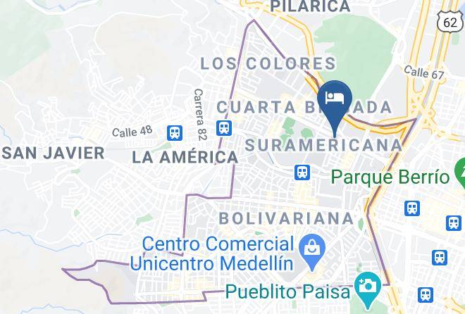 Medellin - Hotel Sol Del Estadio Maps