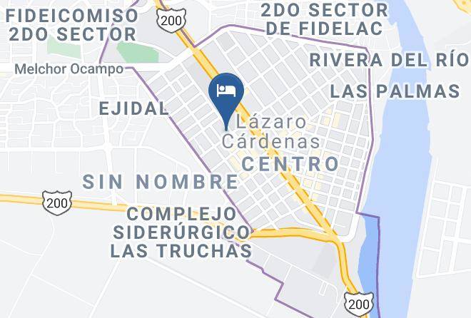 Lazaro Cardenas - Hotel Sol Del Pacifico Maps