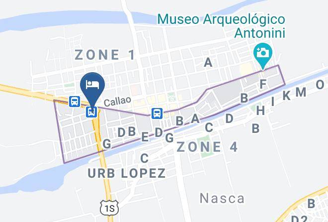 Nazca - Hotel Sol Del Sur Maps