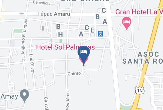 Huaura - Hotel Sol Palmeras Maps