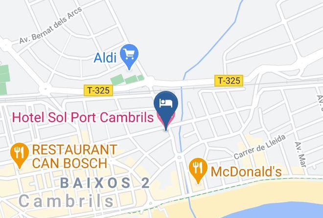 Tarragona - Hotel Sol Port Cambrils Maps