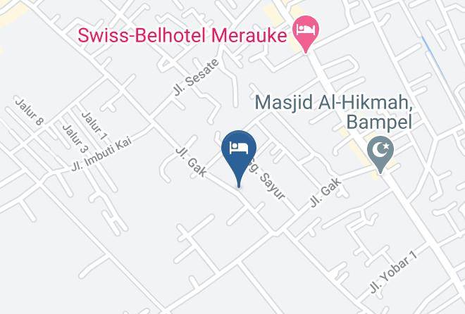 Merauke Regency - Hotel Solair Indah Maps