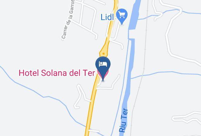 Girona - Hotel Solana Del Ter Maps