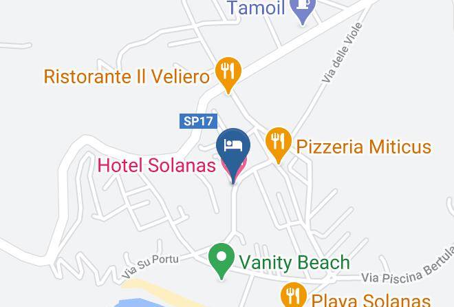 Cagliari - Hotel Solanas Maps