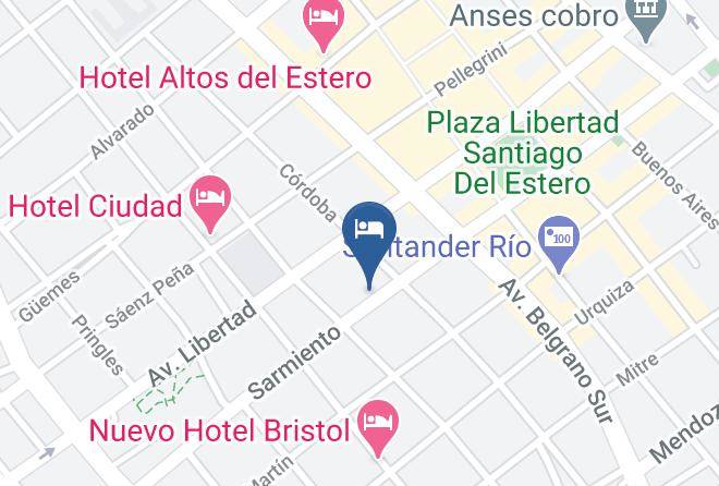 Santiago Del Estero - Hotel Solano Maps