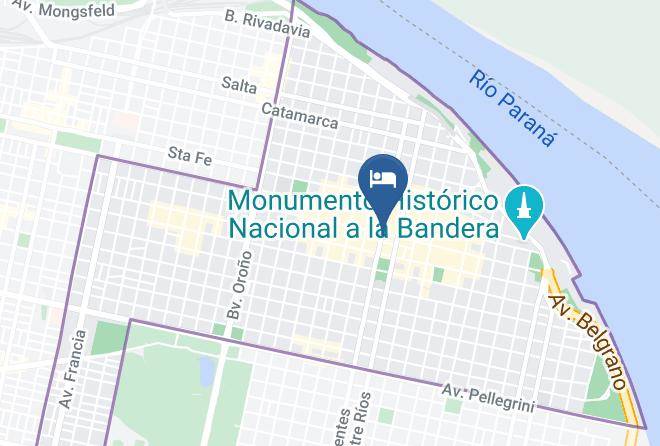 Rosario - Hotel Solans Presidente Maps