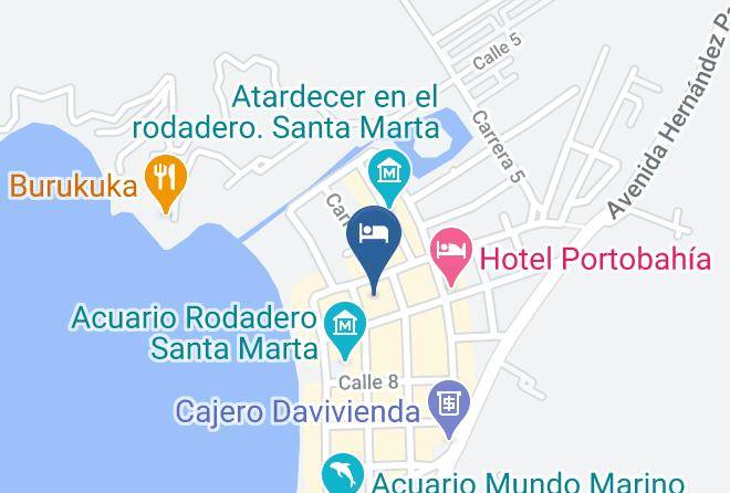 Santa Marta - Hotel Arhuaco Maps