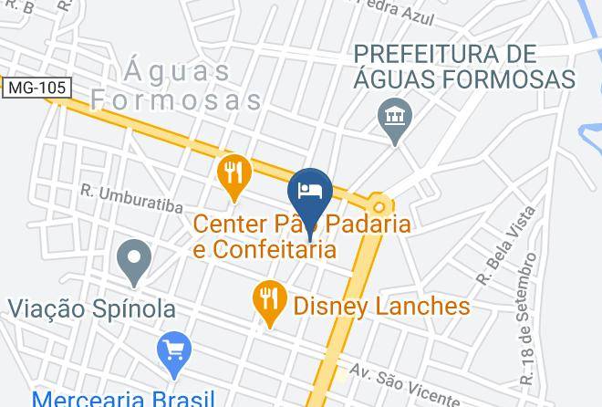 Aguas Formosas - Hotel Solar Dos Viajantes Maps