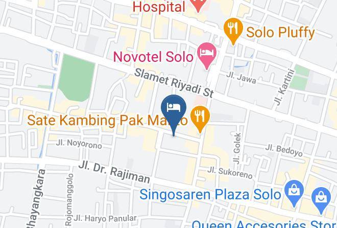 Surakarta - Hotel Solo Tiara Maps