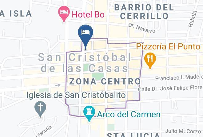 San Cristobal De Las Casas - Hotel Sombra Del Agua Maps