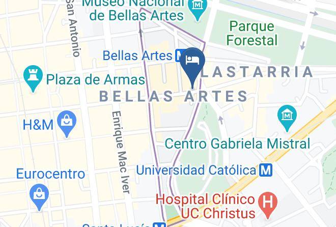 Santiago - Hotel Sommelier Boutique Maps