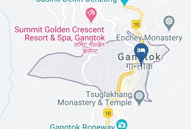 Gangtok - Hotel Sonam Delek Maps