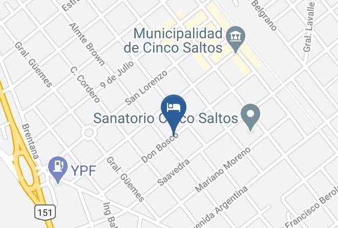 General Roca - Hotel Sonego Cinco Saltos Maps