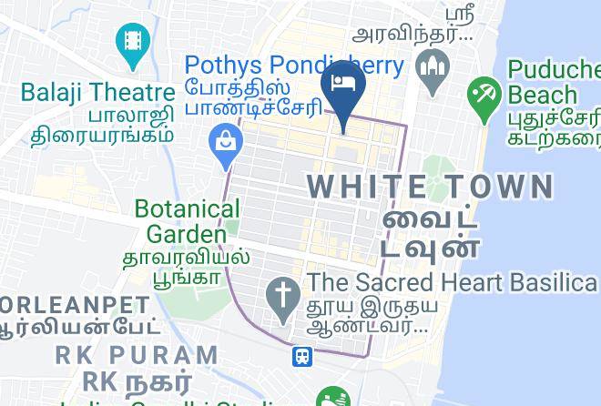 White Town - Hotel Soorya International Maps