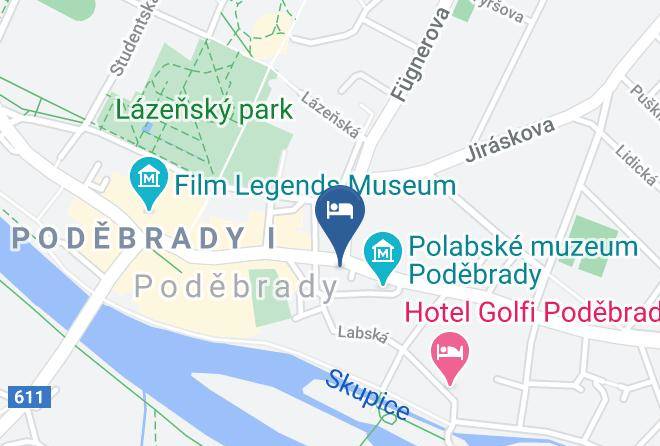 Nymburk - Hotel Soudek Maps