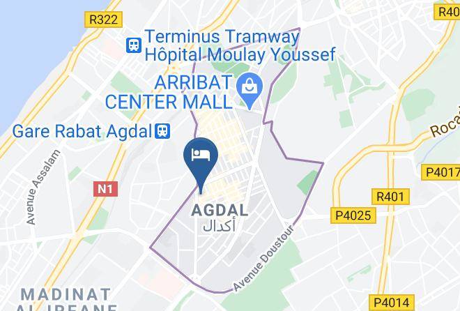 Rabat - Hotel Soundouss Maps