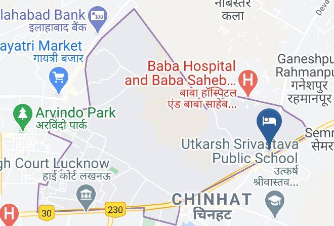 Lucknow - Hotel Sowrya Palace Maps
