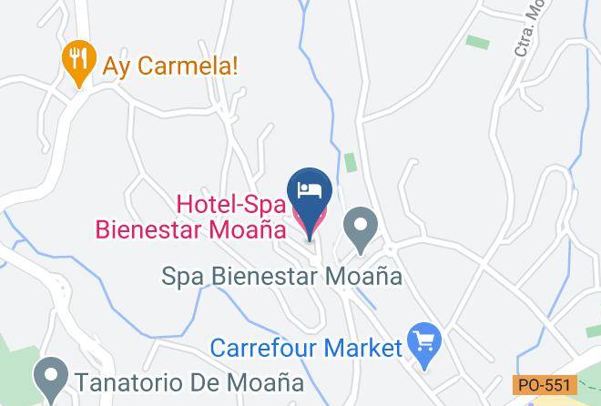 Hotel Spa Bienestar Moana Map