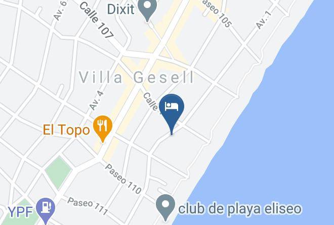 Villa Gesell - Hotel Spa Fonte Arcada Maps