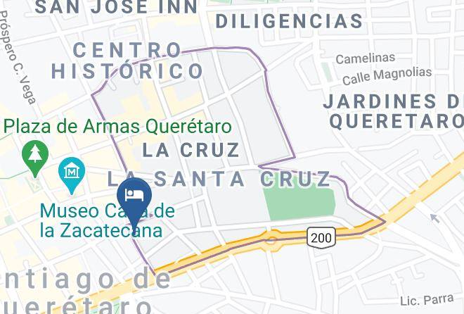 Hotel & Spa La Mansion Del Burro Azul Mapa
 - Queretaro - Santiago De Queretaro