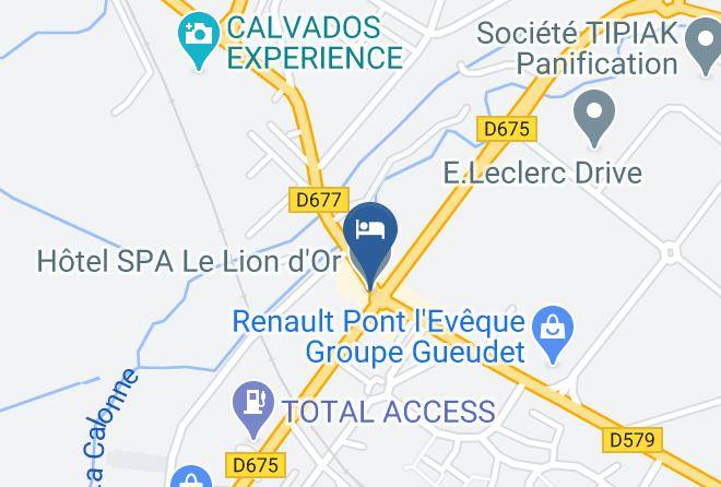Calvados - Hotel Spa Le Lion D'or Maps