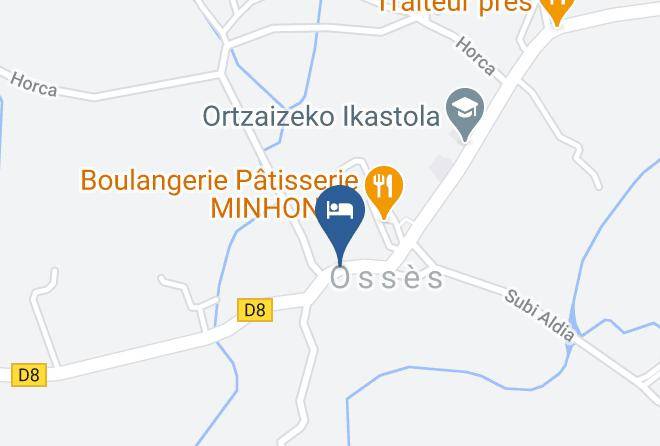 Pyrenees Atlantiques - Hotel Spa Logis Mendi Alde Maps
