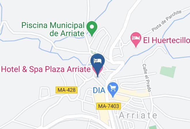 Hotel & Spa Plaza Arriate Map