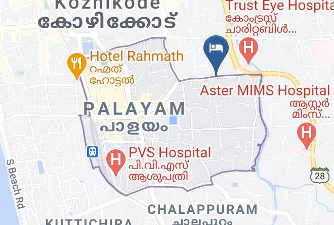 Kozhikode - Hotel Span Maps