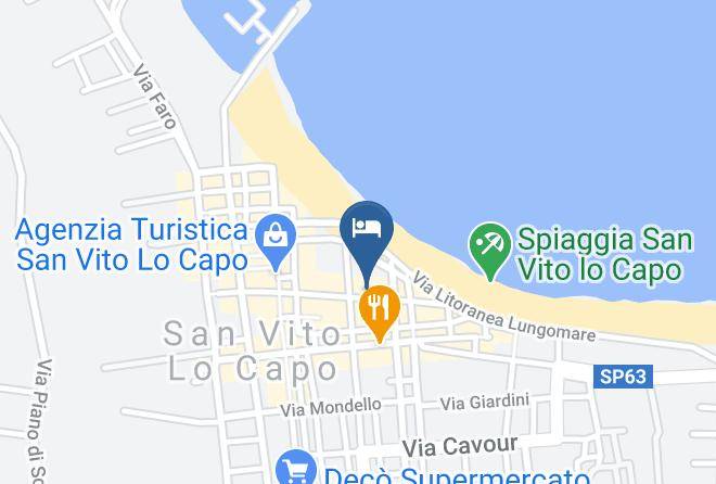 Trapani - Albergo Spiaggia D'oro Maps