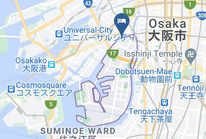 Osaka City Taisho Ward - Hotel Splendid 21 Maps