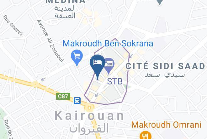 Tunisia - Hotel Splendid Maps