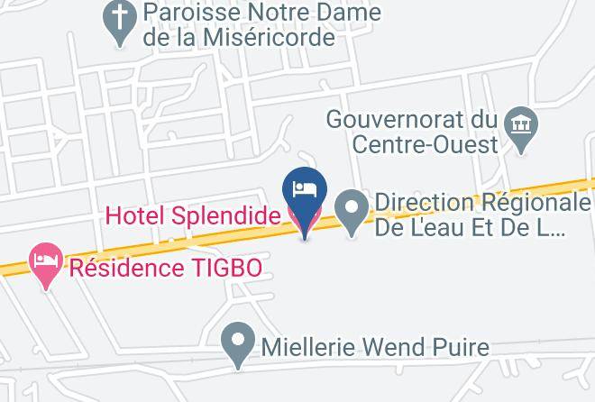 Boulkiemde - Hotel Splendide Maps