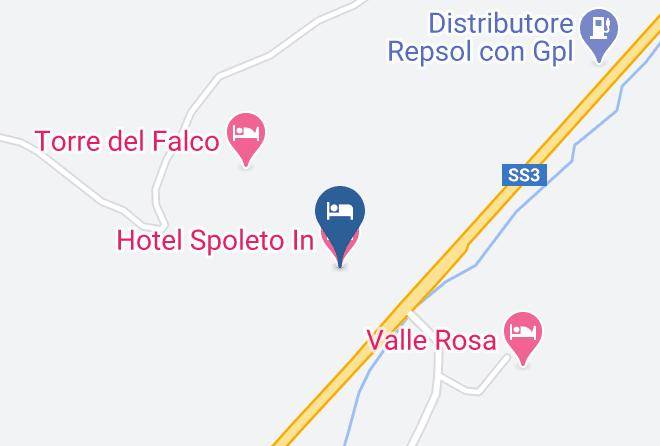 Perugia - Hotel Spoleto In Maps