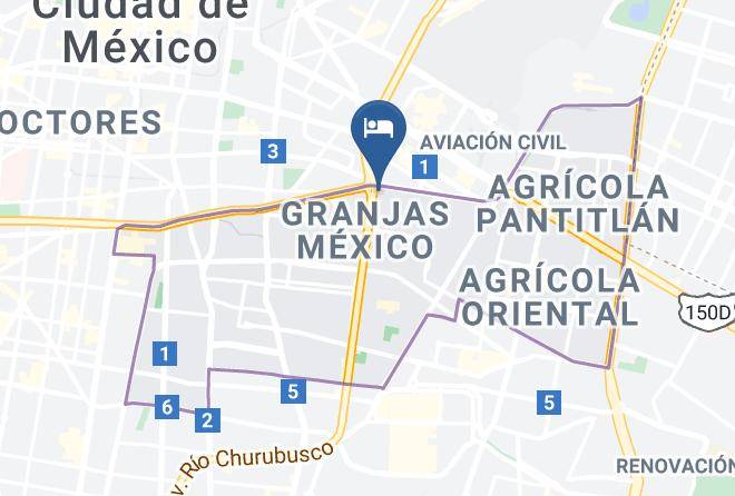 Iztacalco - Hotel Sport Aristos Cdmx Maps