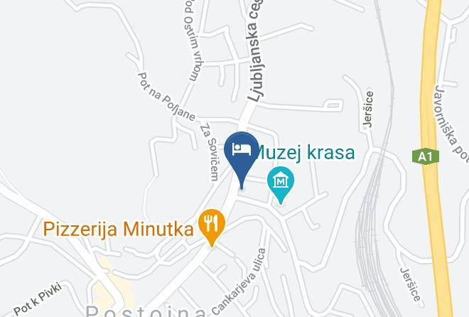 Postojna - Hotel Center Maps