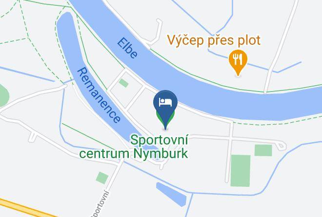 Nymburk - Hotel Sportovni Centrum Maps