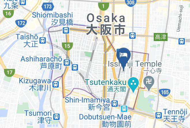 Osaka City Naniwa Ward - Hotel S Presso Ebisu Maps