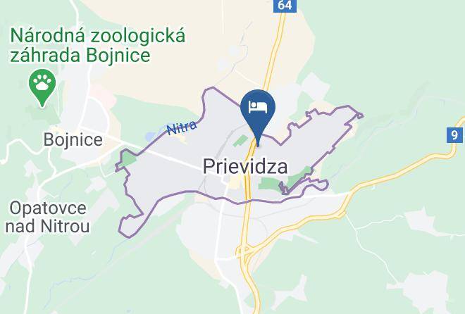 Prievidza - Hotel Squash Dependance Maps