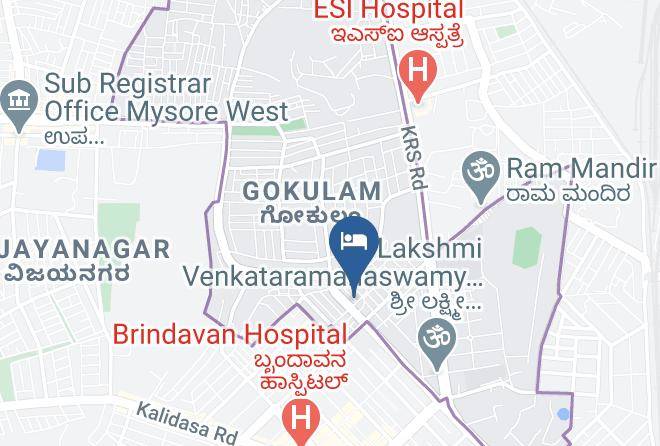 Mysore - Hotel Sri Durga Bhavan Maps