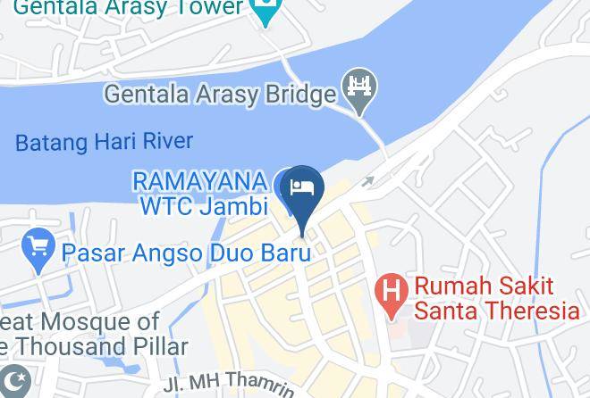 Kota Jambi - Hotel Sri Ramayana Maps