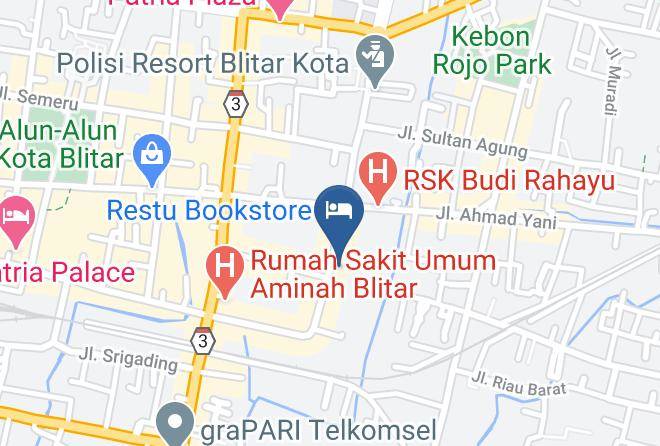Kota Blitar - Hotel Sri Rejeki Maps