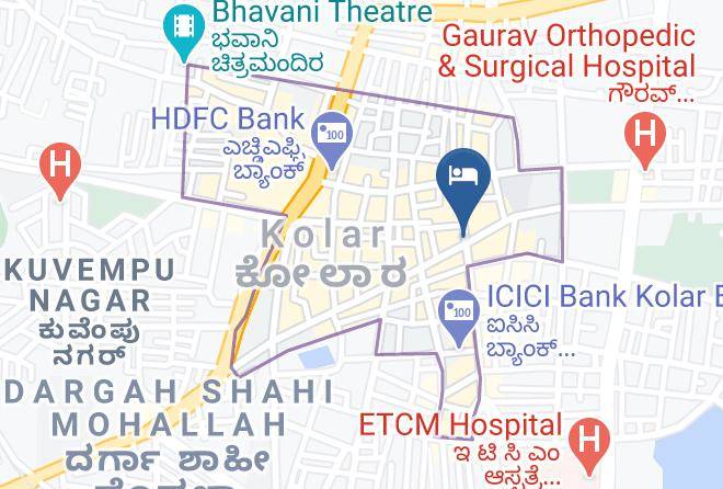 Kolar - Hotel Sri Shanthi Sagar Maps